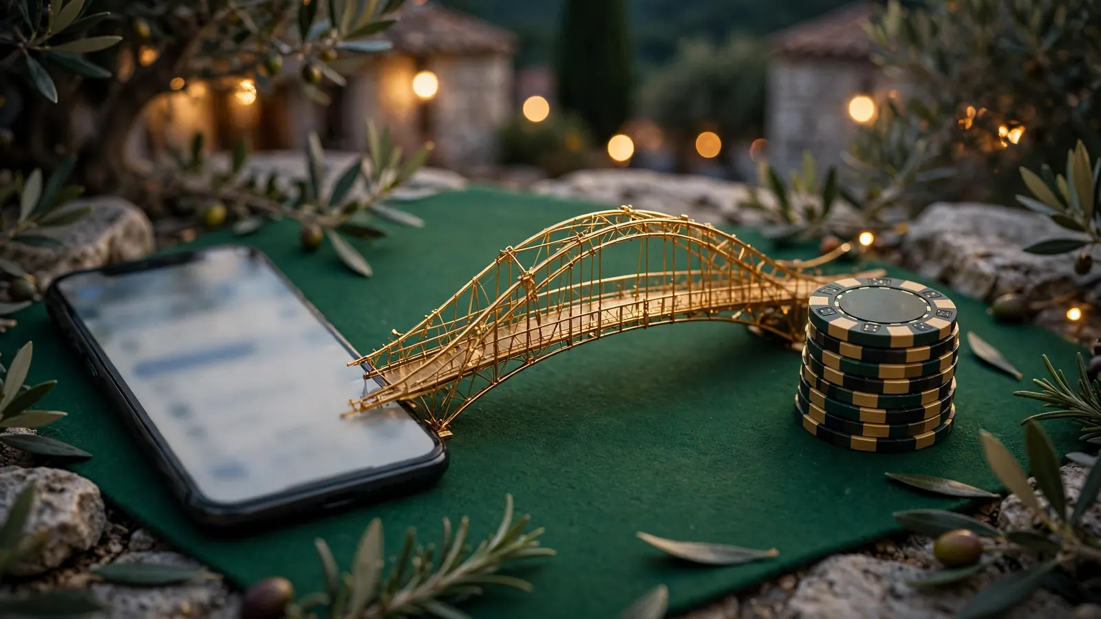 Zlatni most povezuje pametni telefon i žetone kasina